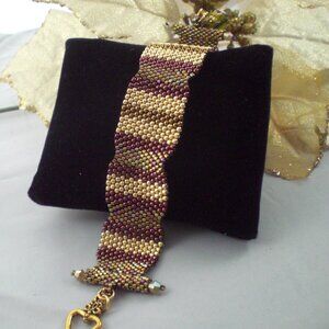 Striped Peyote Bracelet